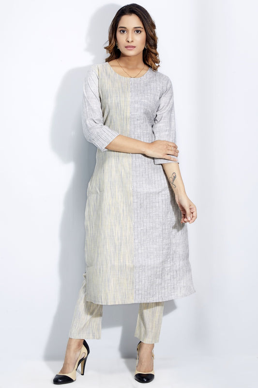 Office Wear Kurti Set In Cotton