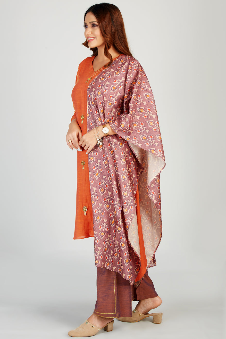 Kurti Set With Printed Dupatta