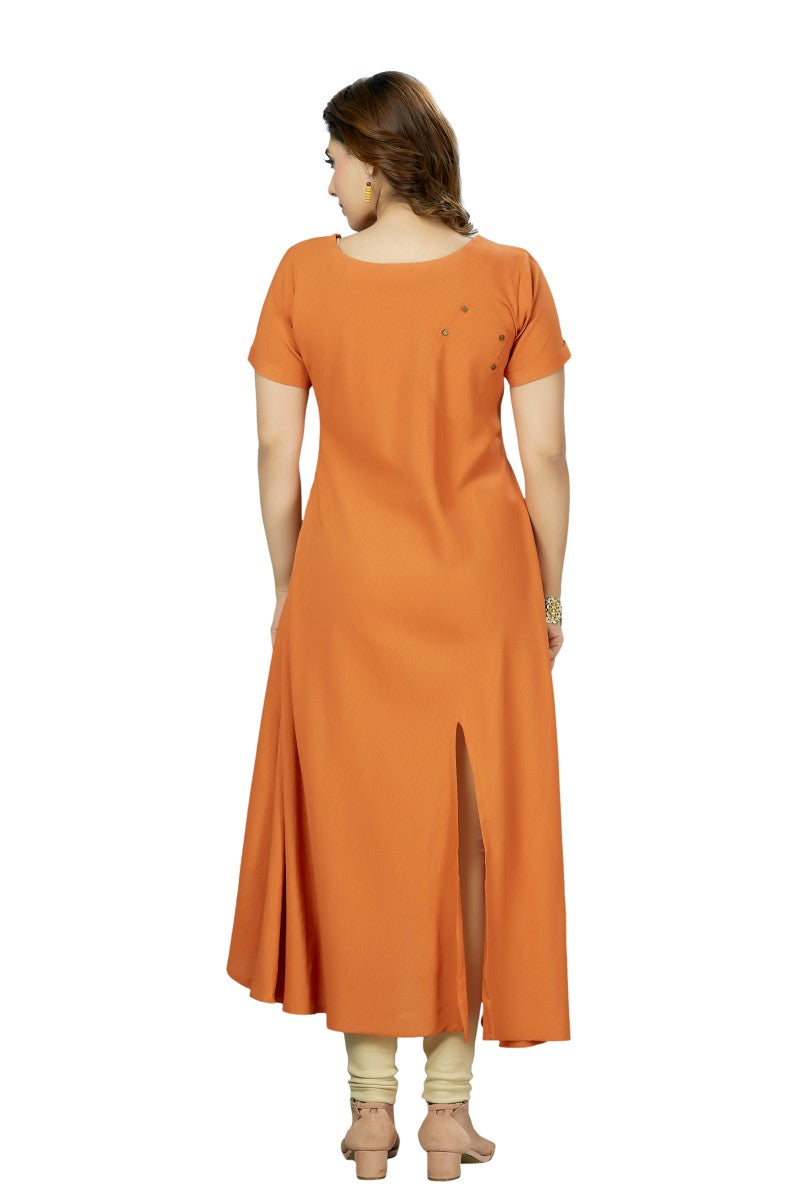 Asymmetrical A-line Plain Kurti