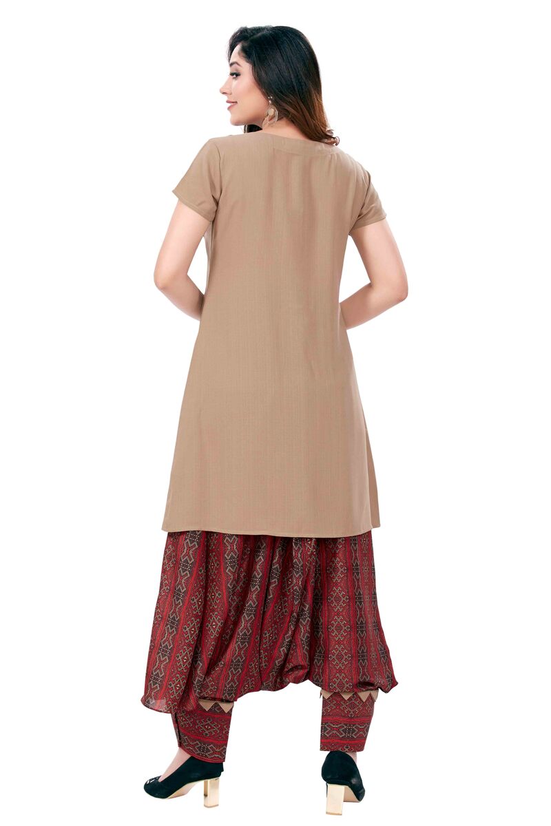 Fusion Wear Top With Herem Pants