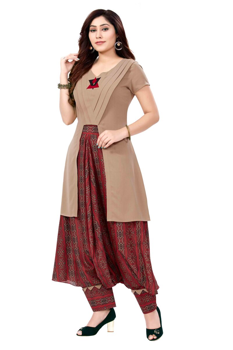Fusion Wear Top With Herem Pants