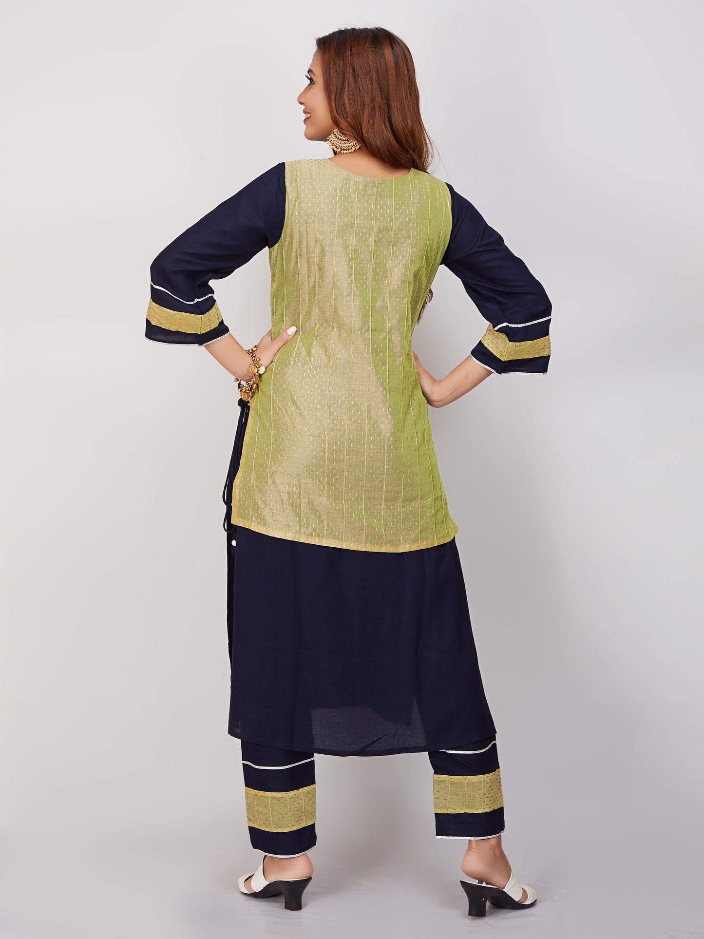 Kurti Pant Set In Dual Color