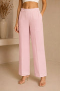 Essential Cotton Lycra Pants – Baby Pink