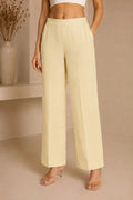 Essential Cotton Lycra Pants – Beige