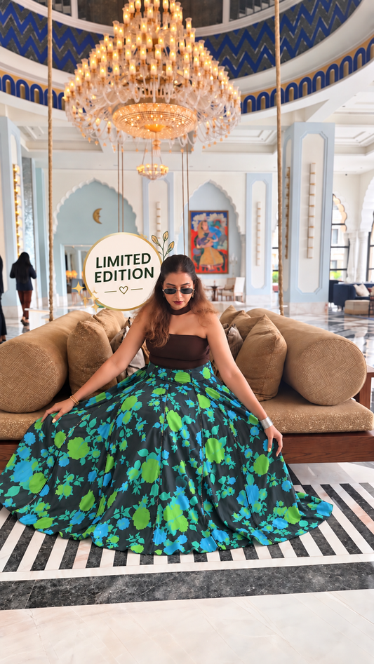 Limited Edition Floral Maxi Skirt – Navratri Festive Collection