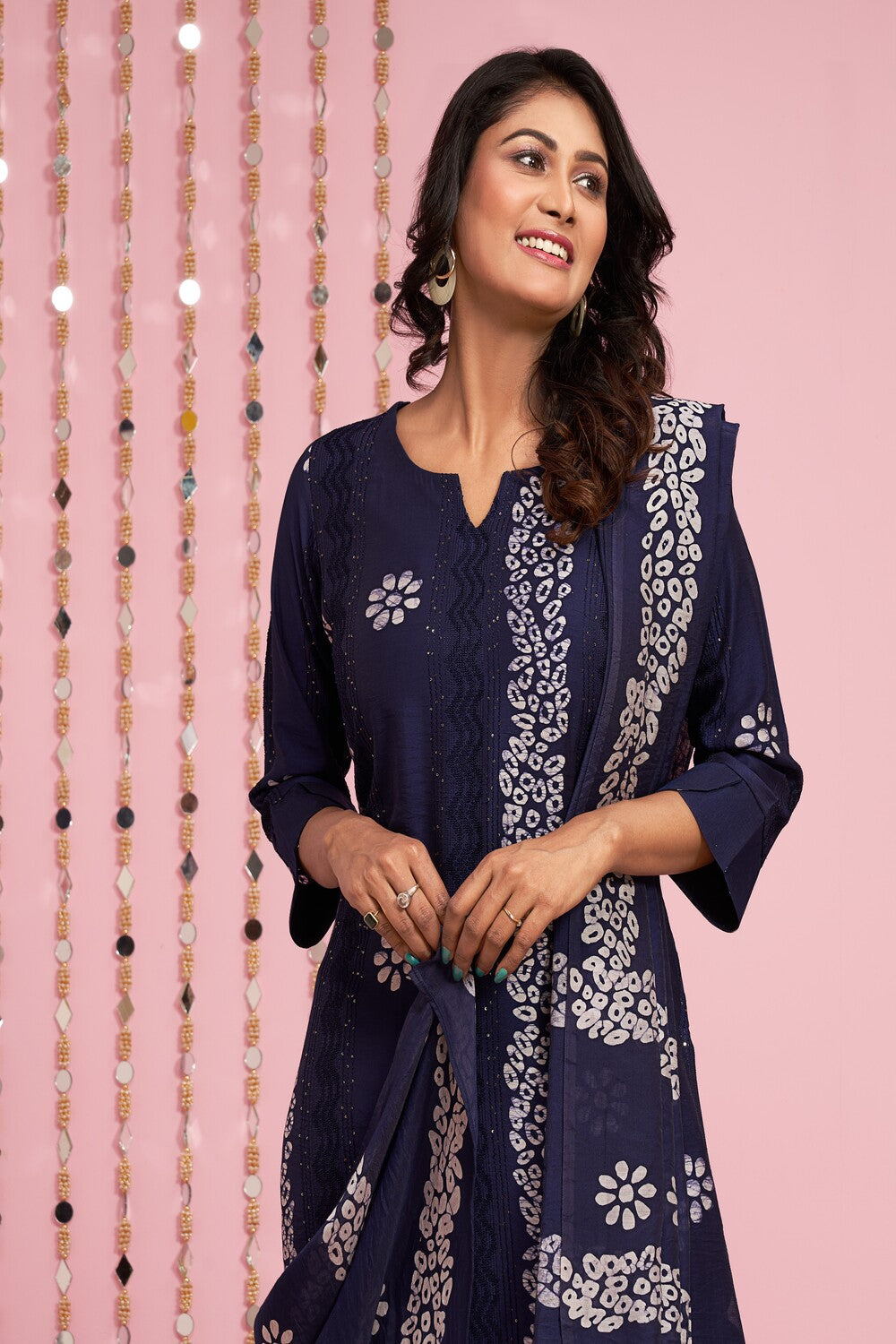 Printed Kurti Set With Dupatta