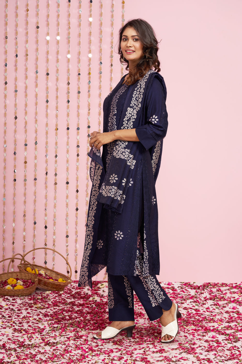 Printed Kurti Set With Dupatta