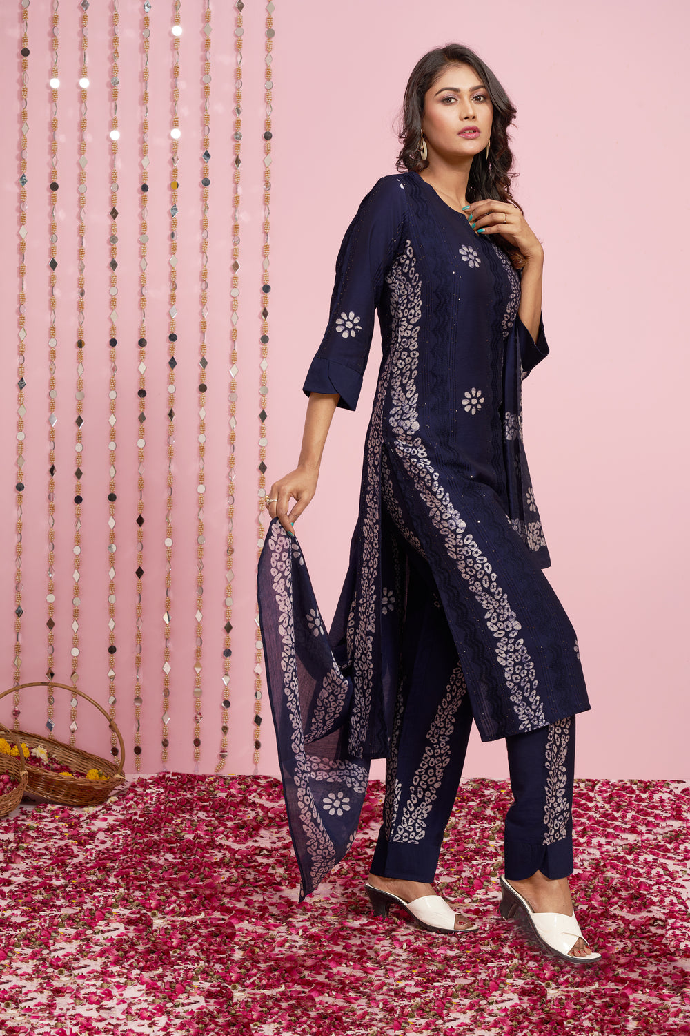 Printed Kurti Set With Dupatta