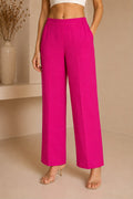 Essential Cotton Lycra Pants – Hot Pink