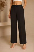 Essential Cotton Lycra Pants – Black