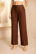 Essential Cotton Lycra Pants – Dark Coffee