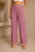 Essential Cotton Lycra Pants – Onion Pink