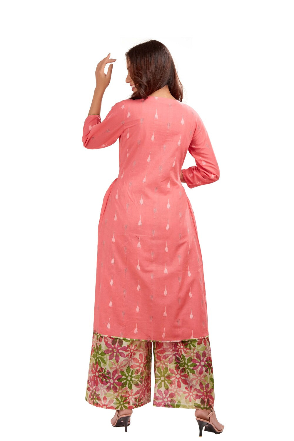 Floral Printed Kurti Set With Dupatta