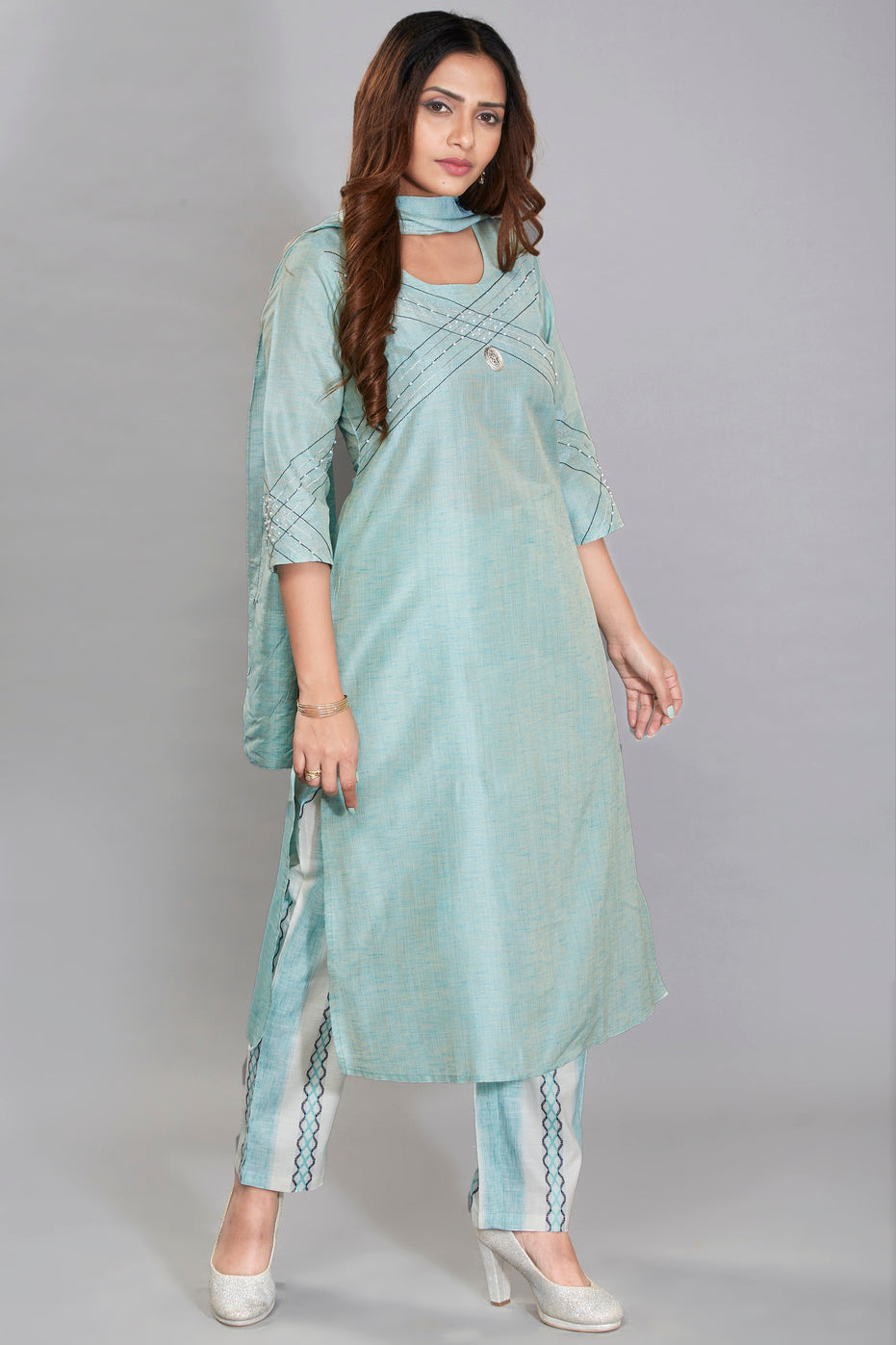 Kurti Set With Dupatta