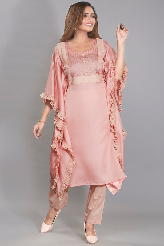 Frill Details Kaftan Kutri Set