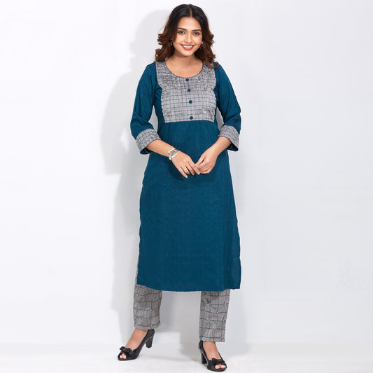 Pearl Details Kurti Set