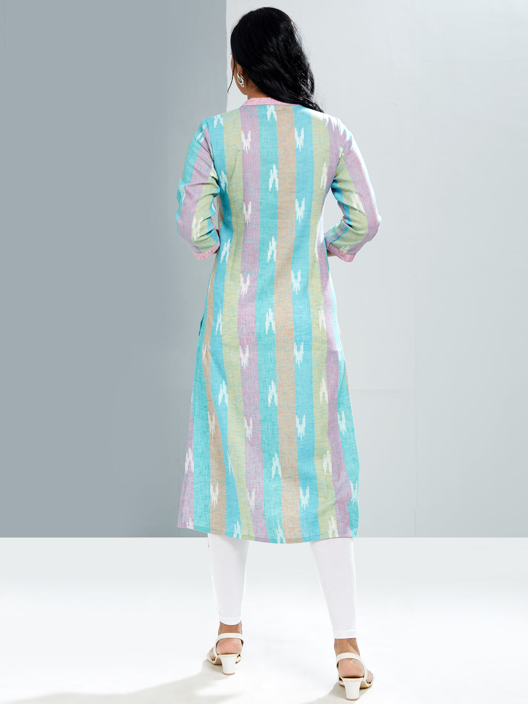 Collar Neck Printed Kurti