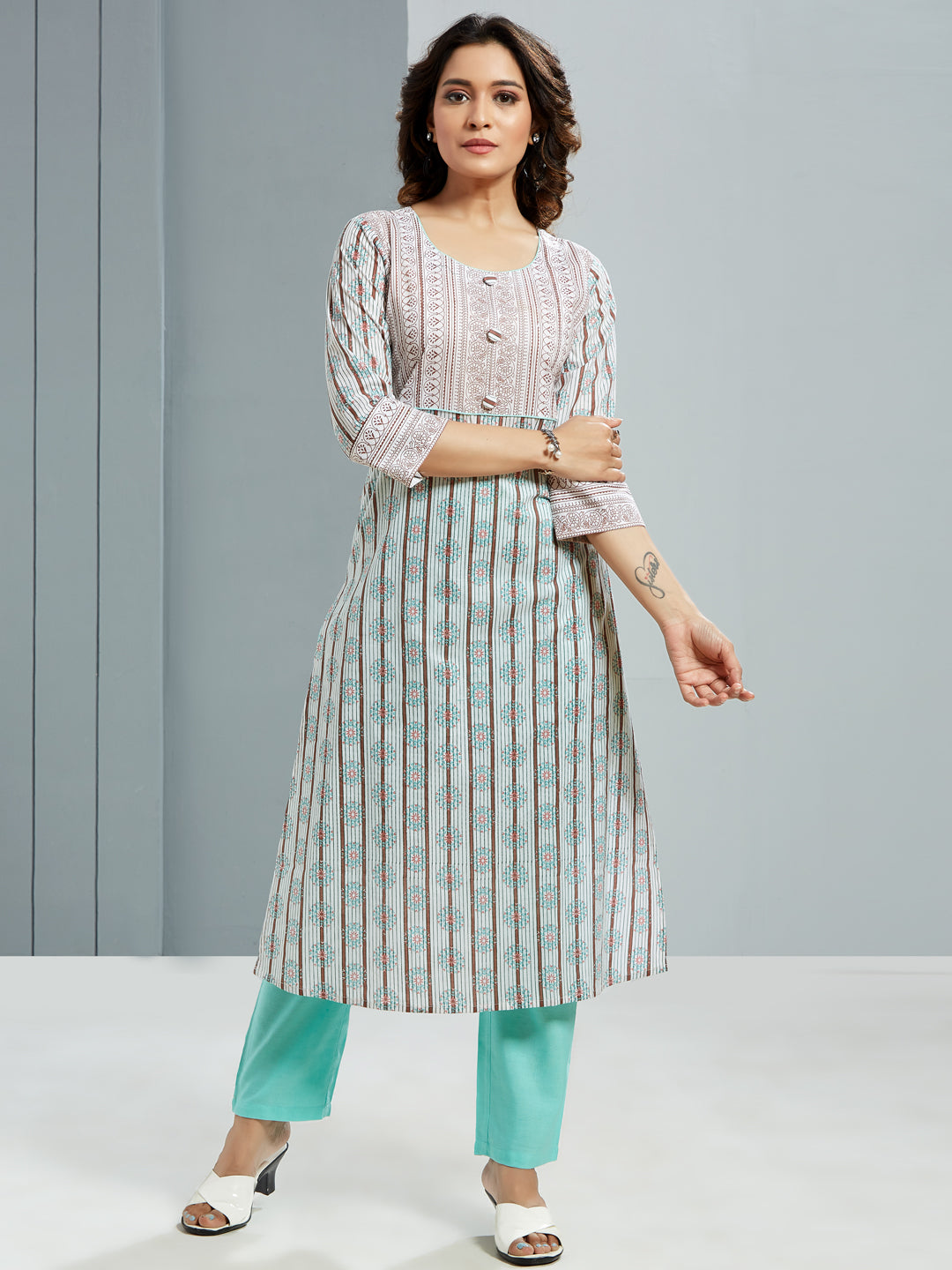 Printed Kurti Set