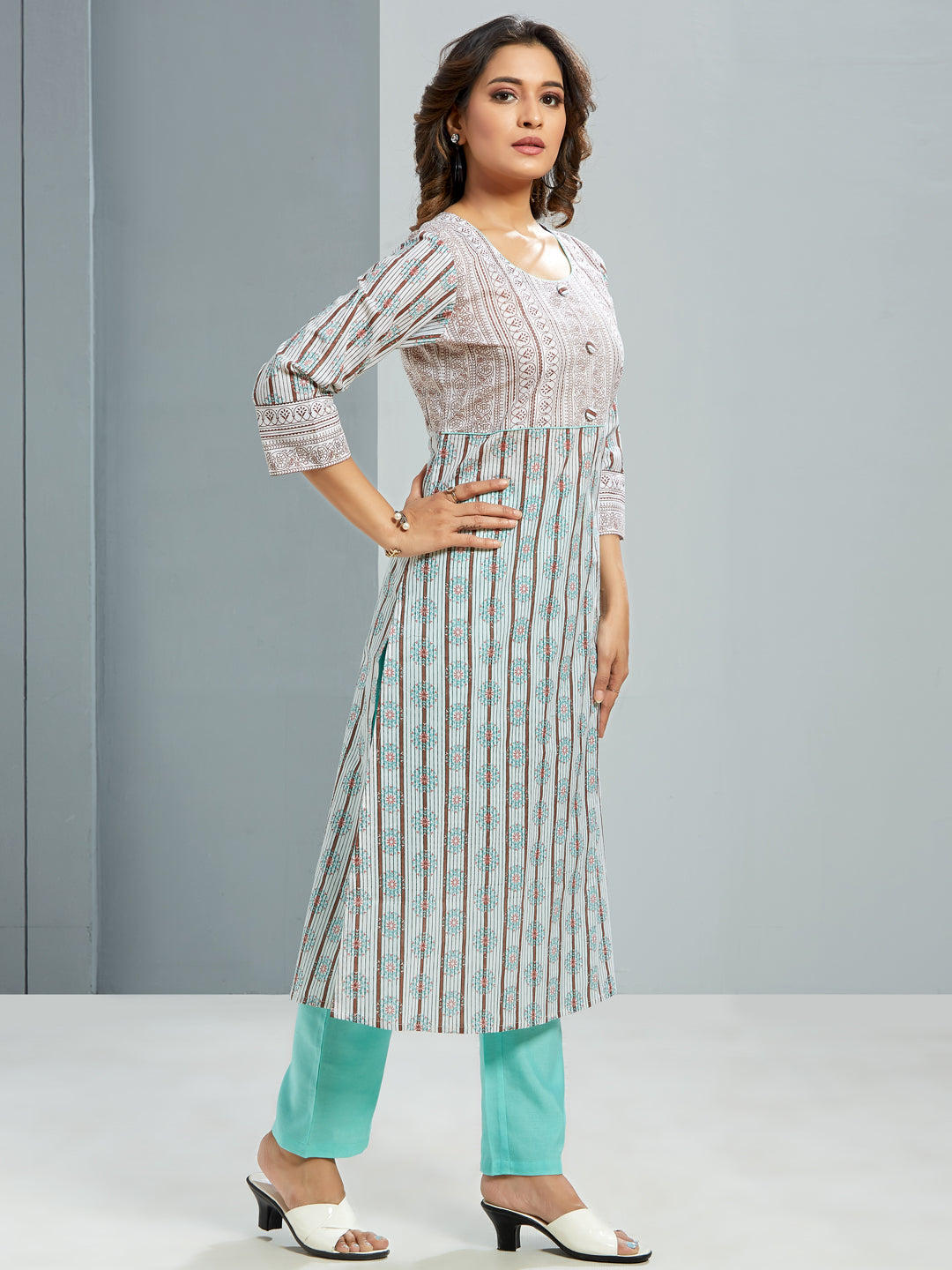 Printed Kurti Set