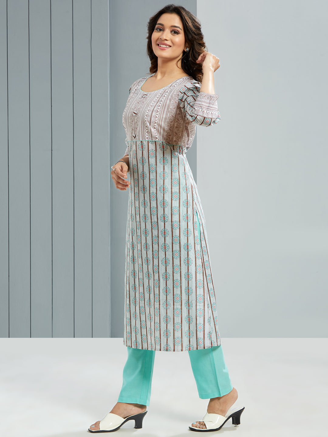 Printed Kurti Set