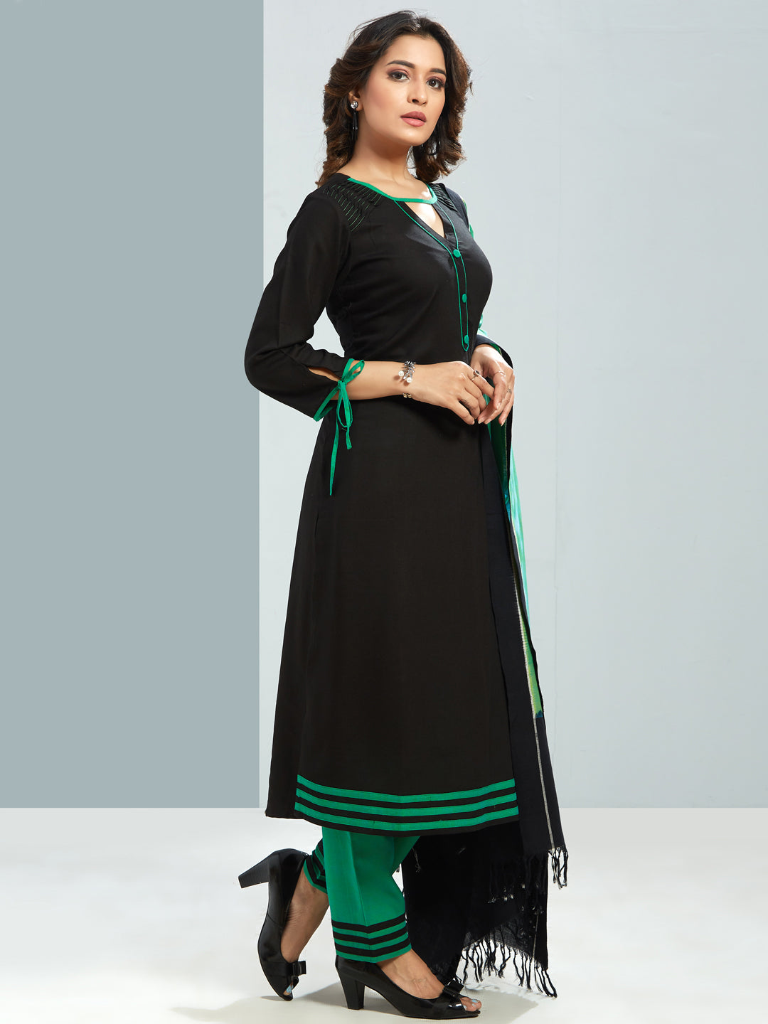 Kurti Set With Printed dupatta