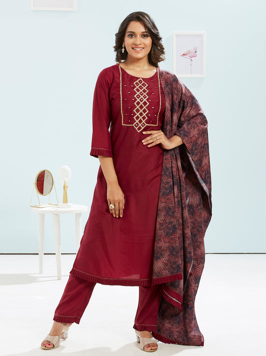 Embellished Kurti Set