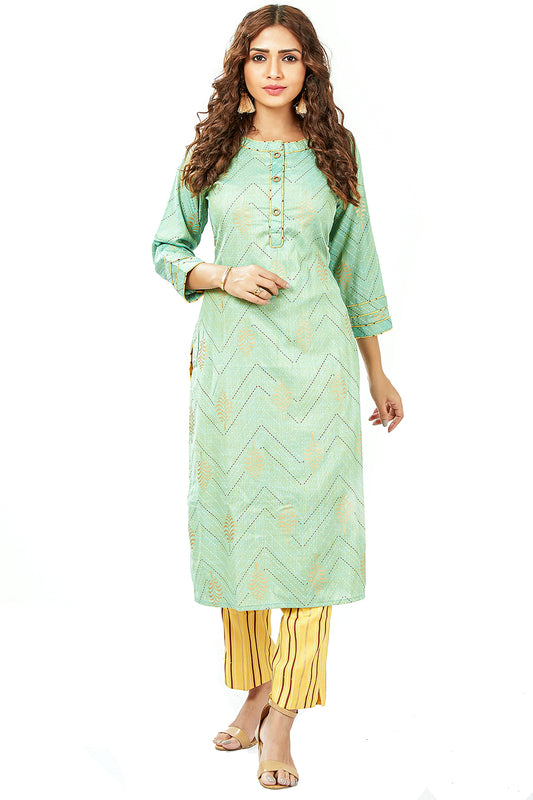 Printed Kurti Set