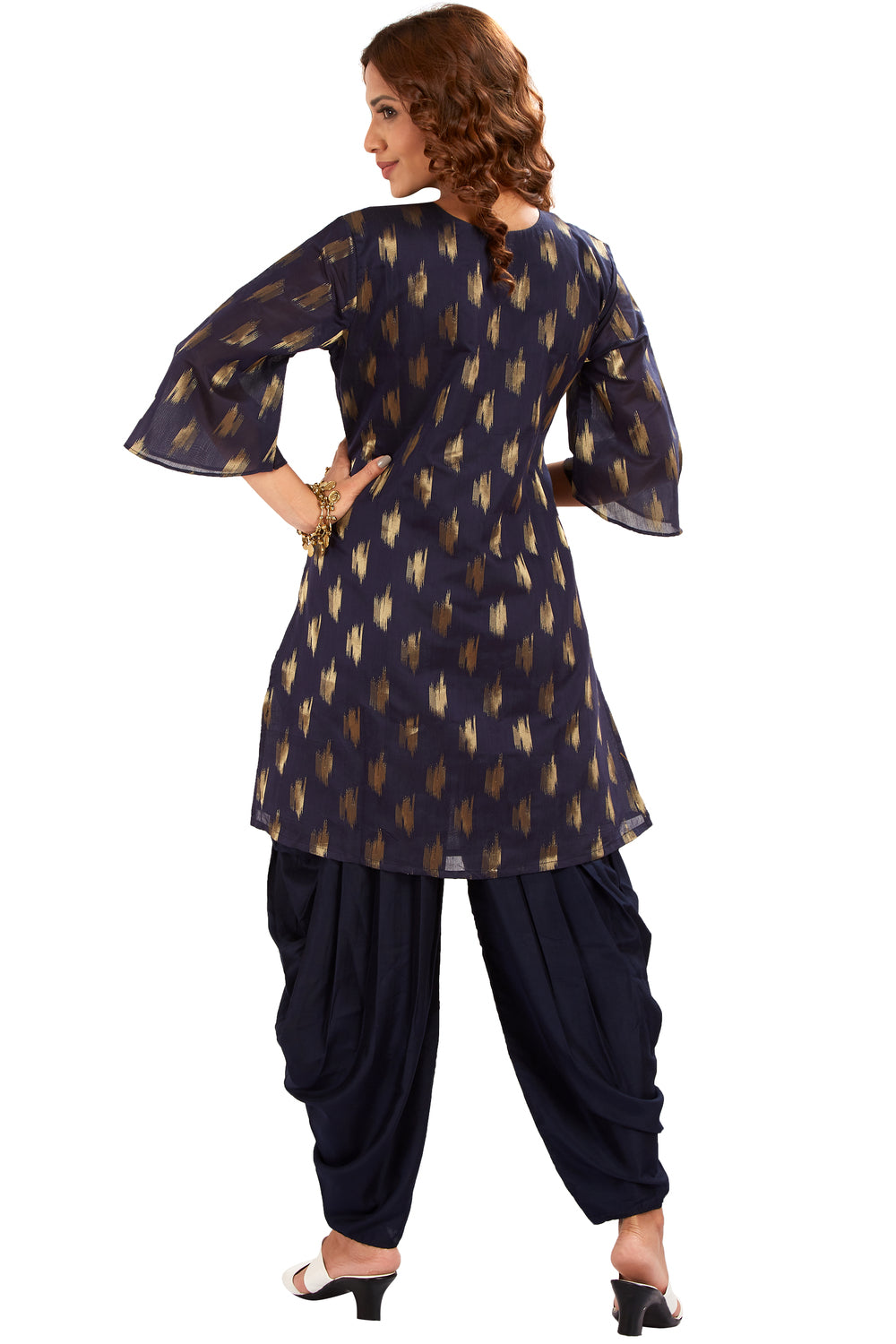 Foil Printed Kurti With Patiala Salwar