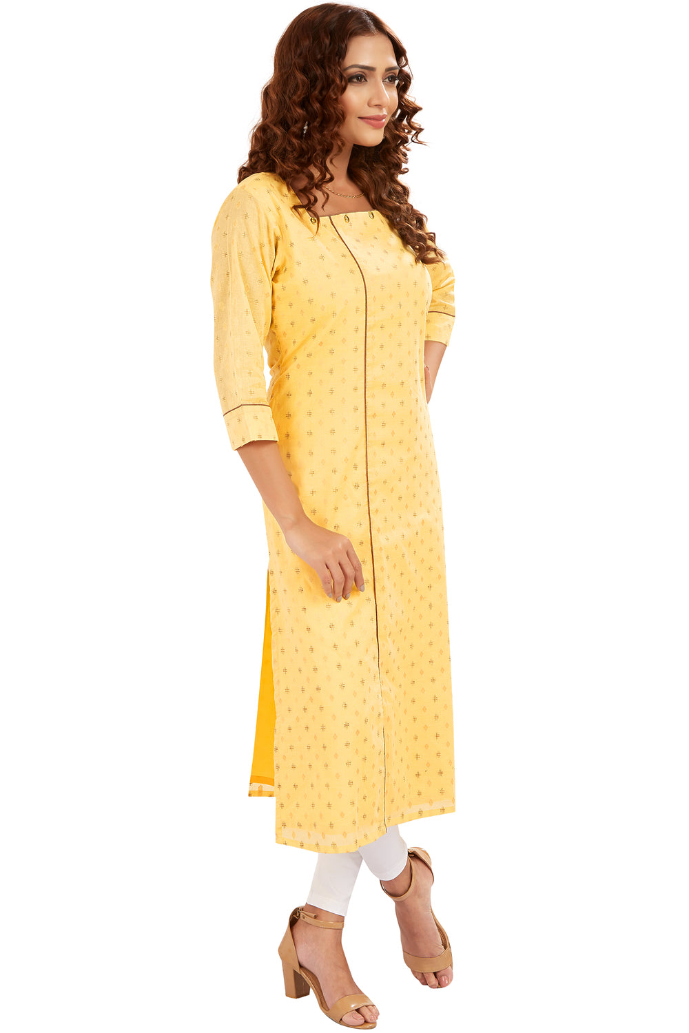 Square Neck Printed Kurti