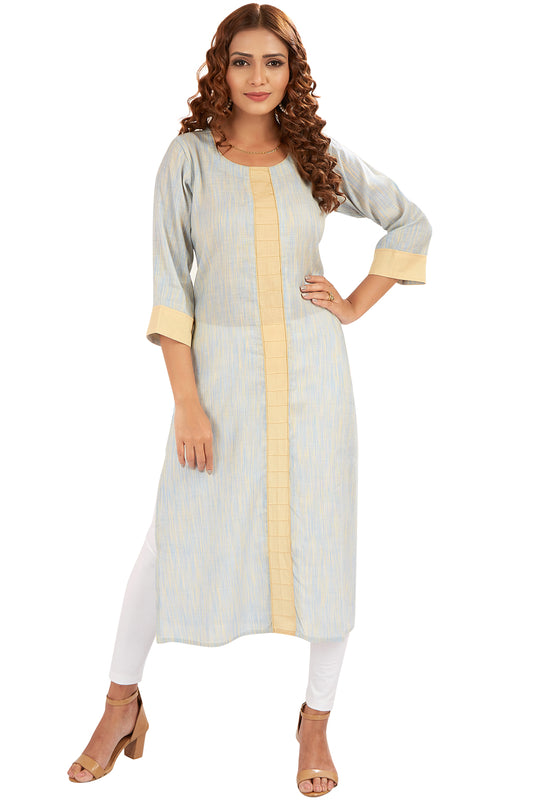 Ice Blue Colour Kurti