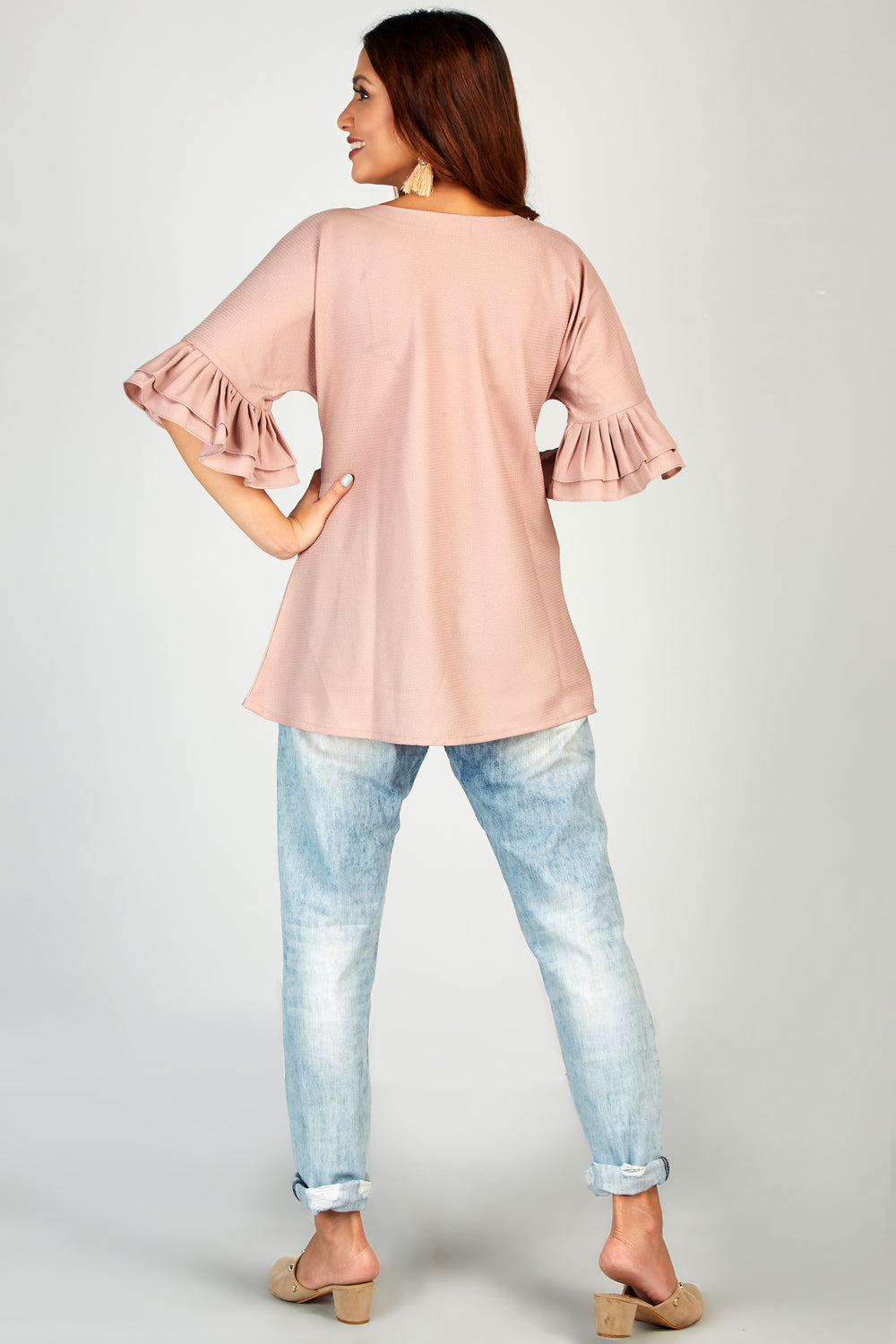 Playful Tunic In Mauve Colour