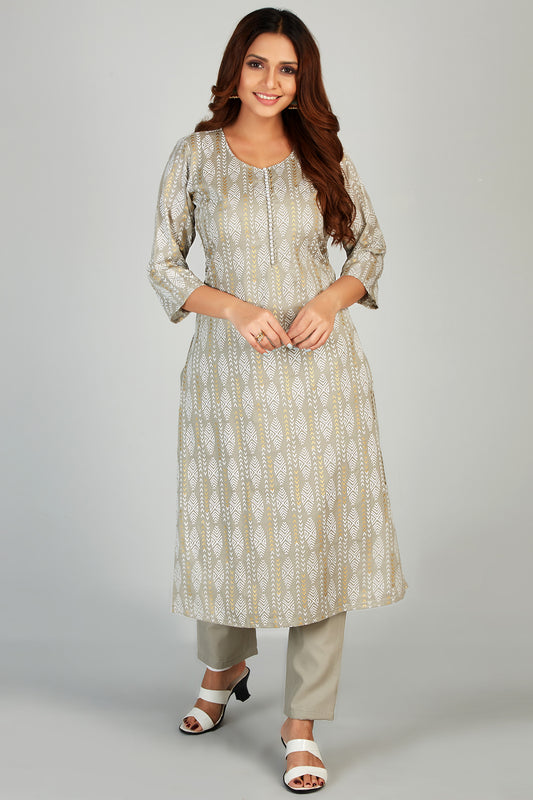 Printed Kurti Set